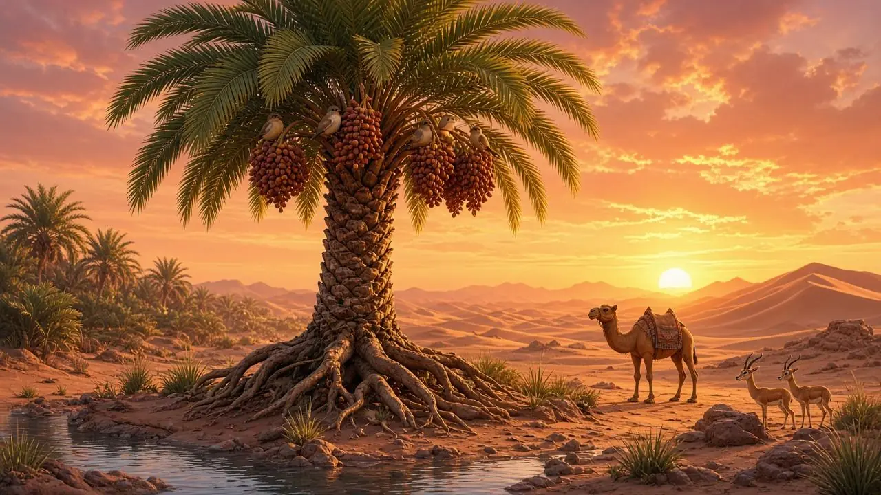 Islamic Stories The Patient Date Palm Tree cartoon
