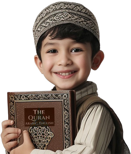 Child learning Quran online in a live one-to-one class